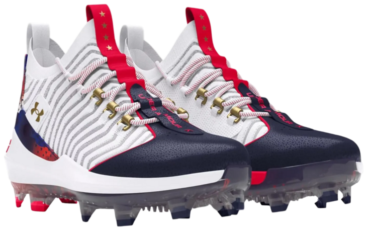 Under Armour Harper 9 Pro White/Navy/Gold Rubber