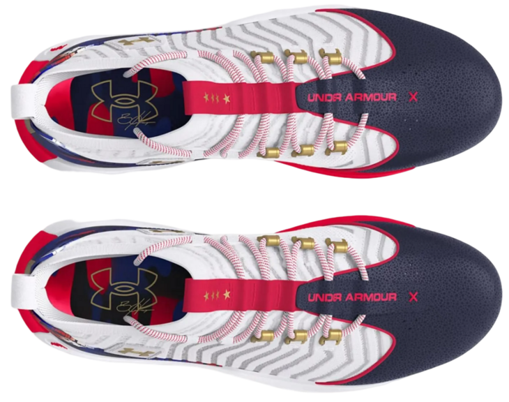 Under Armour Harper 9 Pro White/Navy/Gold Rubber