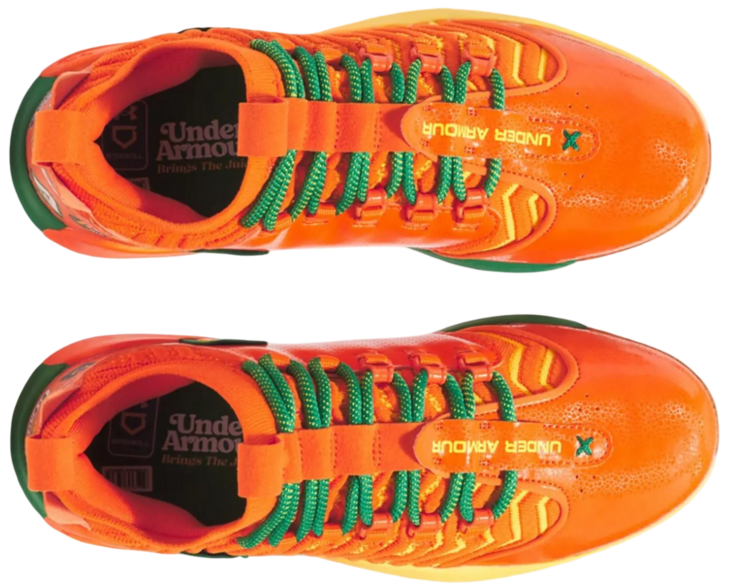 Under Armour Harper 9 Pro Orange/Green/Taxi Rubber