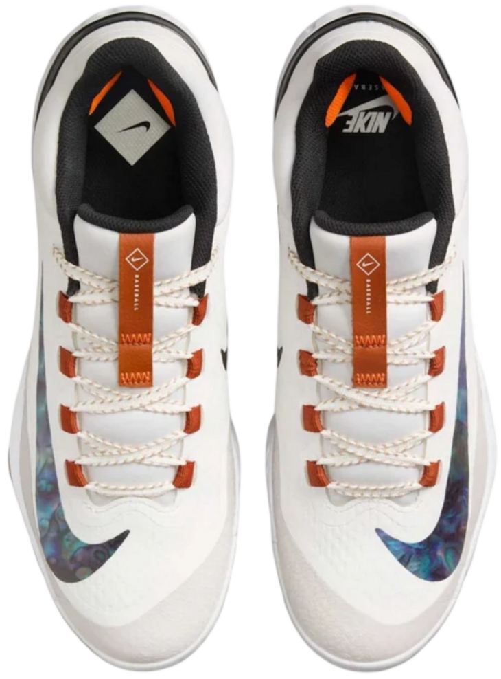 Nike Huarache Elite 4 Summit White/Royal Pulse Low Rubber Cleats