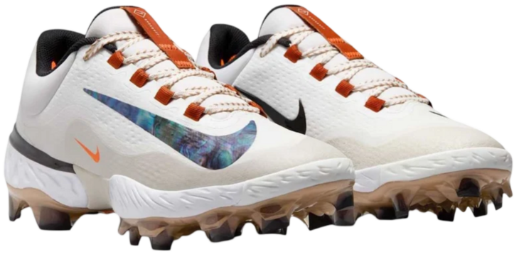 Nike Huarache Elite 4 Summit White/Royal Pulse Low Rubber Cleats