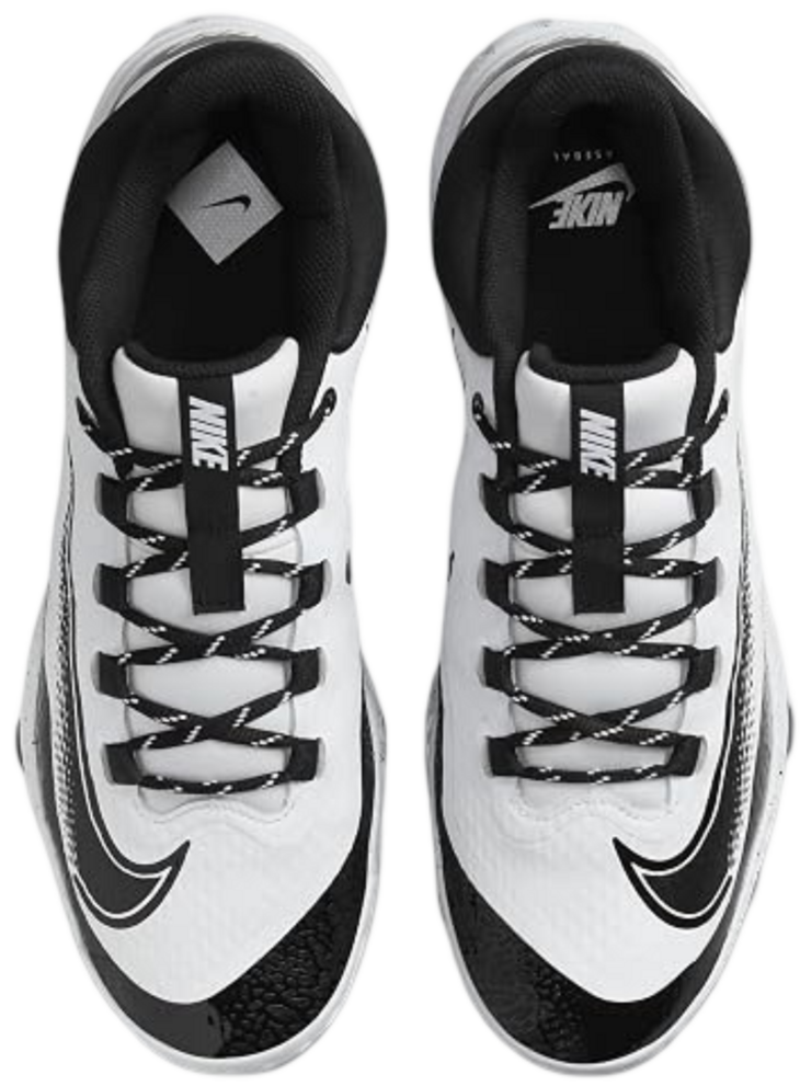 Nike Huarache Elite 4 White/Black/Splatter Low Rubber Cleats