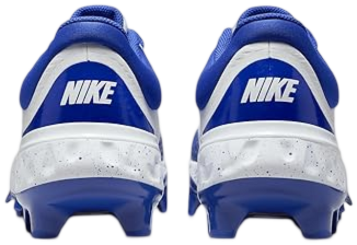 Nike Huarache Elite 4 White/Hyper Royal Splatter Low Rubber Cleats