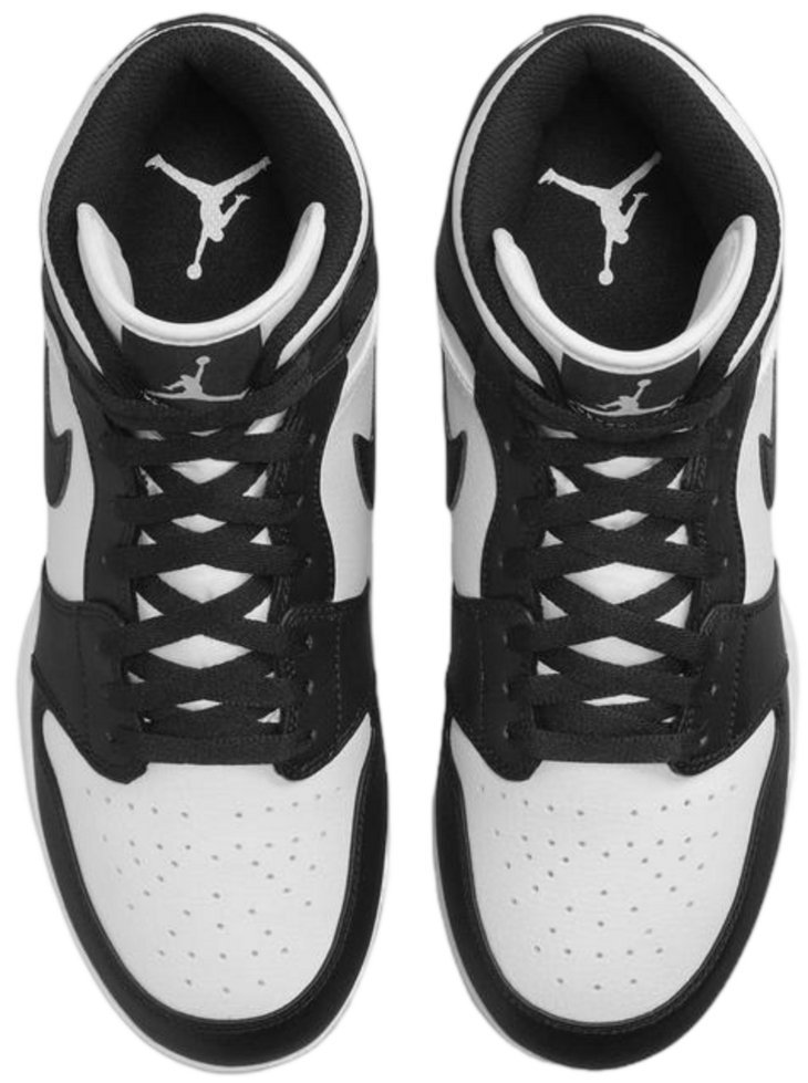Nike Air Jordan 1 Black/White High Rubber Cleats