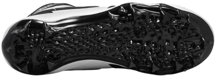 Nike Air Jordan 1 Black/White High Rubber Cleats