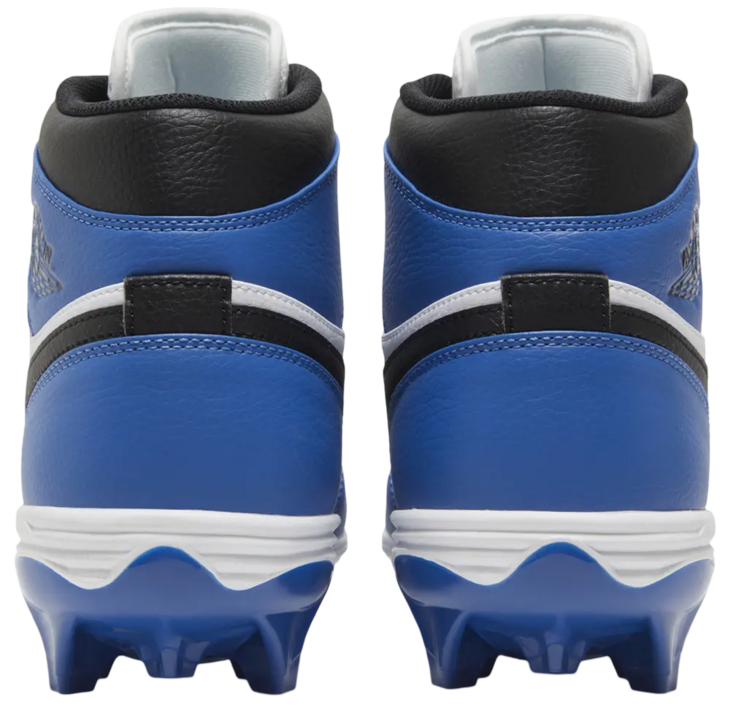Nike Air Jordan 1 White/Black/Royal High Rubber Cleats