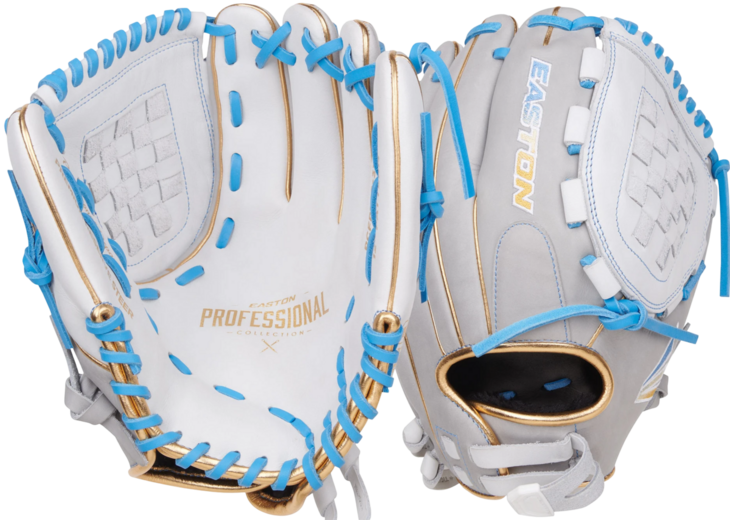 Easton Professional Collection 12.0" All Round Glove White/Grey/Columbia Blue RHT