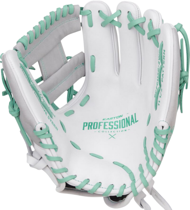 Easton Professional Collection 11.5" Infield Glove  White/Mint/Grey RHT