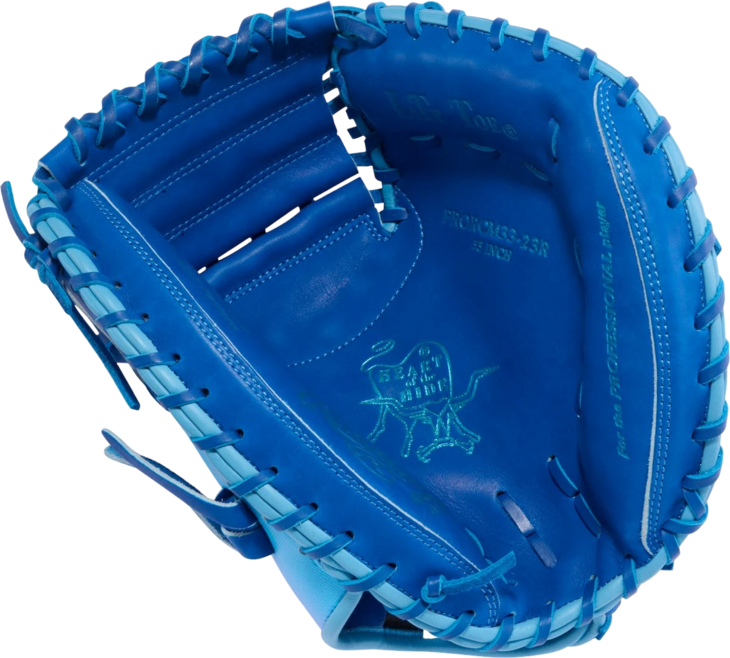Rawlings Heart of the Hide Fun Burst 2.0 33" Catcher Glove Royal/Pink/Columbia Blue RHT