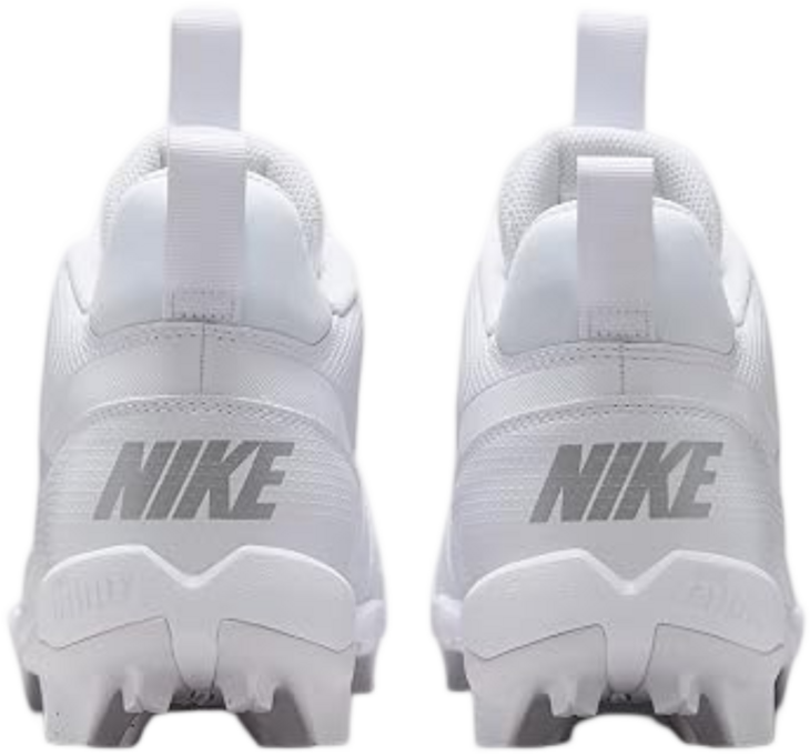 Nike Menace 4 White/Silver Rubber Cleats 