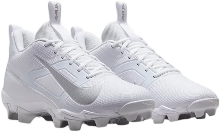 Nike Menace 4 White/Silver Rubber Cleats 