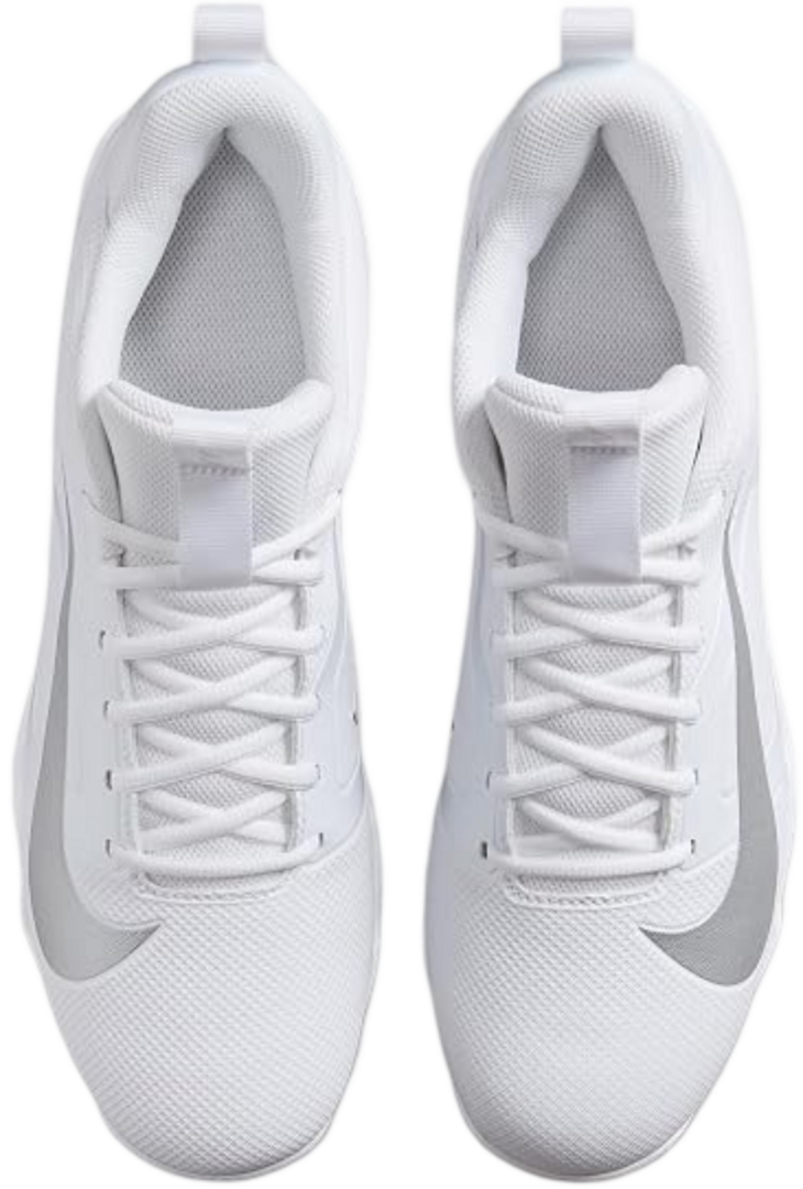Nike Menace 4 White/Silver Rubber Cleats 