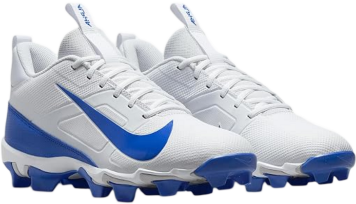 Nike Menace 4 White/Royal Rubber Cleats 