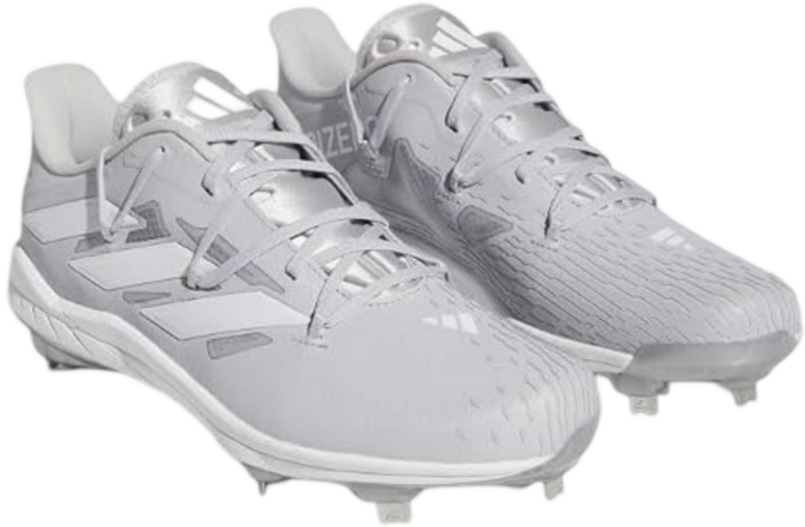 Adidas Afterburner 9 Grey/White Metal Cleats
