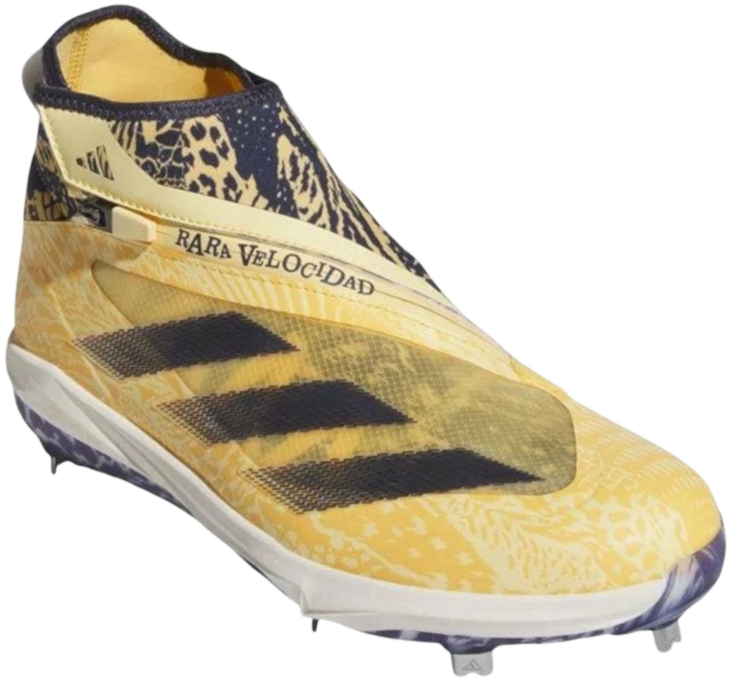 Adidas Impact+ Yellow/Navy Metal Cleats