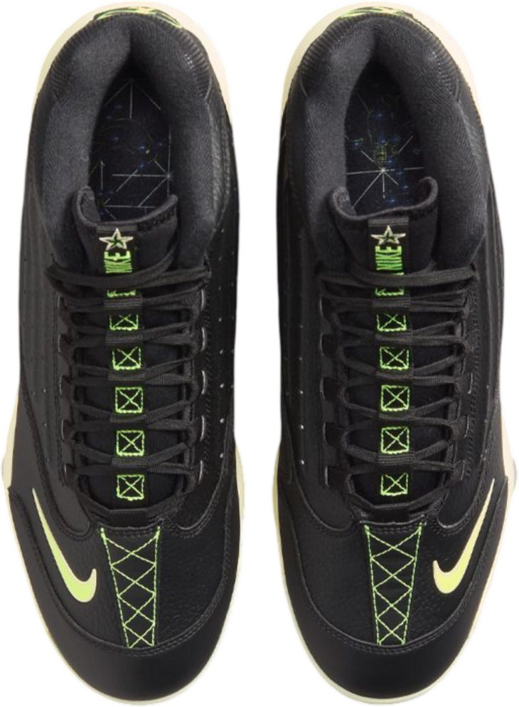 Nike Griffey 2 Black/Volt Rubber Cleats
