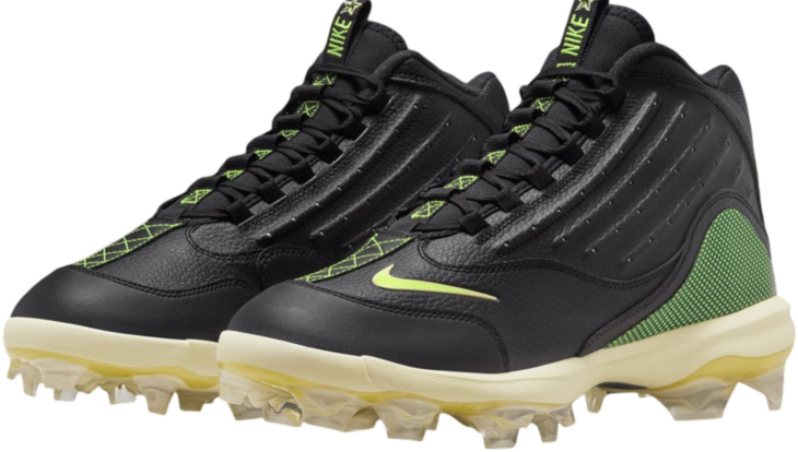 Nike Griffey 2 Black/Volt Rubber Cleats