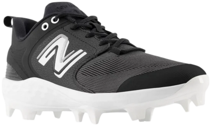 New Balance PL3000k6 Black/White Rubber Cleats
