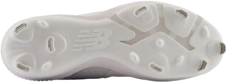 New Balance L4040AW6 White Metal Cleats