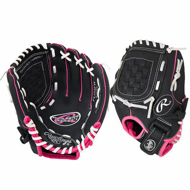 Rawlings Players Series 10" Youth Glove Black/Pink RHT