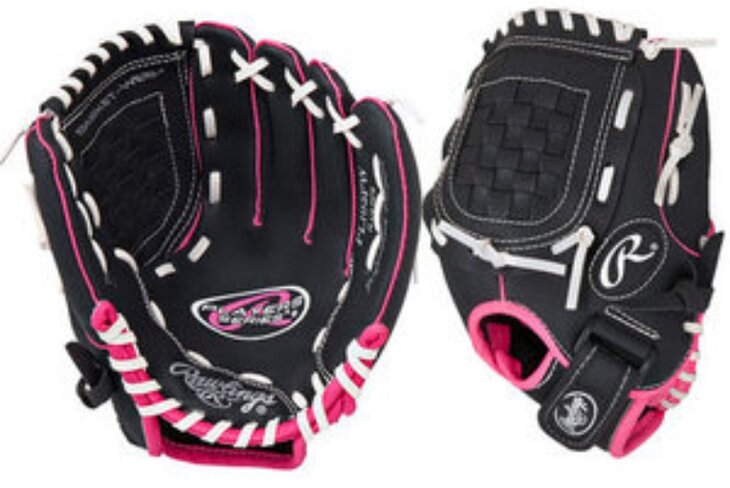 Rawlings Players Series 10" Youth Glove Black/Pink RHT