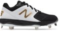 New Balance SMVELOK1 Black/White Metal Cleats