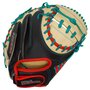 Wilson A2000 Fall 2024 PF33 33" Catcher Glove Black/Tan/Red/Green RHT
