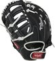 Rawlings Shut Out Softball 12" First Base Glove Black/White LHT