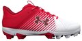 Under Armour Lead-Off Scarlet/White Low Rubber Cleats