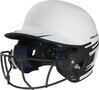 Rawlings Mach Ice Softball Batting Helmet Senior White/Black