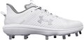 Under Armour Yard MT White Metal Cleats