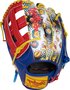 Rawlings Heart of the Hide 12.75" Outfield Glove Royal/Scarlet Comic LHT