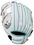 Wilson A200 10" Youth Glove Silver/White/Teal LHT