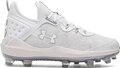 Under Armour Harper 8 Elite White/Silver High Rubber Cleats