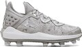 Under Armour Harper 8 Elite Grey/Silver High Rubber Cleats