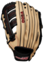 Wilson A500 12.5" Outfield Glove Tan/Black LHT