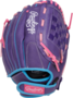 Rawlings Sure Catch Softball 11.5" Youth Glove Purple/Pink/Columbia Blue RHT