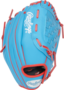 Rawlings Players Series 10.5" Youth Glove Columbia Blue/Red RHT