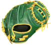 SSK EBC50 33.5" Catcher Glove Crocodile Pattern Dark Green/Gold RHT