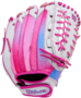 Wilson A440 12" Youth Outfield Glove White/Pink/Galaxy RHT