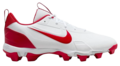 Nike Trout 9 White/University Red Low Rubber Cleats