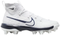 Nike Huarache NXT White/Navy High Rubber Cleats