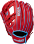 Wilson A500 11.5" Infield Glove Red/Baby Blue LHT