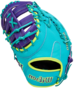 Wilson A2000 1612SS 12" First Base Glove Teal/Purple/Neon LHT