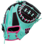 Wilson A2000 M23SS 33.5&rdquo; Catcher Glove Seafoam/Black/Pink