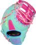 Rawlings Heart Of The Hide 13" First Base Glove Mint/Hot Pink/Pink/Columbia Blue