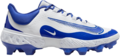Nike Huarache Elite 4 White/Hyper Royal Splatter Low Rubber Cleats