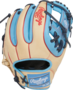 Rawlings Heart of the Hide 11.5" Infield Glove Tan/Colombia Blue/Red RHT