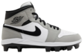 Nike Air Jordan 1 Light Smoke Grey/White/Black High Rubber Cleats