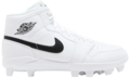 Nike Air Jordan 1 White/Black High Rubber Cleats